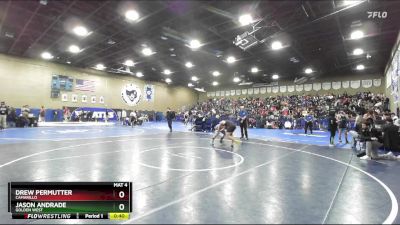 132 lbs Cons. Round 3 - Jason Andrade, Golden West vs Drew Permutter, Camarillo