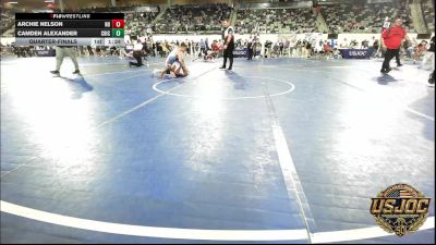 92 lbs Quarterfinal - Archie Nelson, N8 vs Camden Alexander, Chickasha Youth Wrestling
