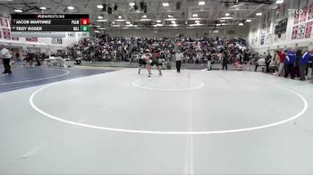 Boys 190 lbs Champ. Round 1 - Jacob Martinez, Palma Boys vs Troy Roser, Hillsdale Boys