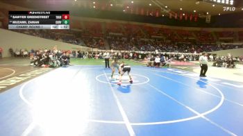 5A Boys 126 lbs Champ. Round 1 - Muzamil Zaman, Corvallis Boys vs Sawyer Greenstreet, Thurston Boys