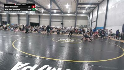 132 lbs Quarterfinal - Riley Ritenour, Mt Pleasant vs Jordana Steffen, McAlisterville