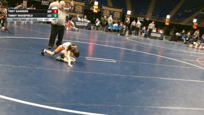 45 lbs Semifinal - Trey Sanders, Abington Heights vs Timmy Wakefield, Ligonier Valley