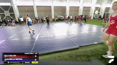 120 lbs Cons. Round 3 - Ella Gillian, UT vs Marabelle Brown, UT