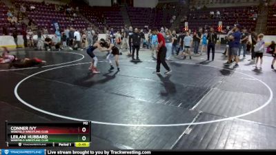 96-97 lbs Round 3 - Conner Ivy, Widefield Wrestling Club vs Leilani Hubbard, Widefield Wrestling Club