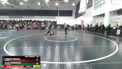 120 lbs Champ. Round 3 - Elias Rodriguez, La Habra vs Landon Bernal, Imperial