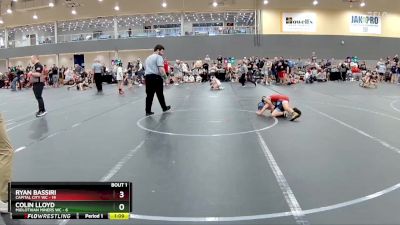 68 lbs Round 1 (6 Team) - Ryan Bassiri, Capital City WC vs Colin Lloyd, Midlothian Miners WC