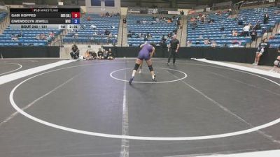 131 lbs Semifinal - Gwendolyn Jewell, Missouri Valley College vs Gabi Koppes, Baker University