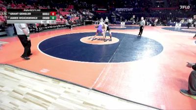 2A 165 lbs Champ. Round 1 - James Wojcikiewicz, Bethalto (Civic Memorial) vs Grant Gensler, Rochelle