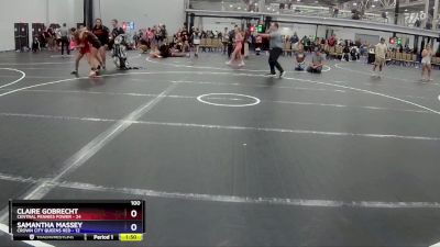 100 lbs Placement (4 Team) - Claire Gobrecht, Central Pennies Power vs Samantha Massey, Crown City Queens Red