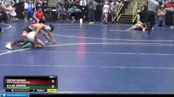 95 lbs Semifinal - Kyler Simons, Moen Wrestling Academy vs Oscar Gauna, South Central Punishers