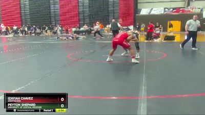 125 lbs Cons. Semi - Izayiah Chavez, Unattached vs Peyton Shepard, University Of Central Missouri