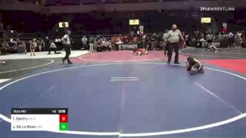 49 lbs Quarterfinal - Tommy Gentry, NM WolfPack vs Joseph De La Rosa, Grindhouse