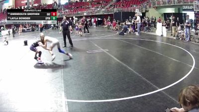 82 lbs 3rd Place Match - Layla Bowder, St Paul Youth Wrestling vs Gwendolyn Grothen, Milford Wrestling Club