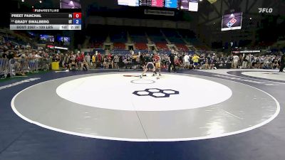 100 lbs Champ. Rd Of 32 - Preet Panchal, PA vs Grady Swalberg, UT