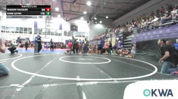 49 lbs Quarterfinal - Maison Hausler, Raw Wrestling Club vs Kane Leyba, Team Tulsa Wrestling Club