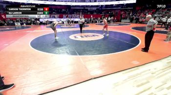 1A 175 lbs Quarterfinal - Carson Thornton, Mt. Zion vs Eli Larson, Lena (L.-Winslow)