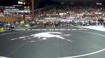 190 lbs Cons. Round 2 - Katy Duncan, Tonganoxie Hs vs Paisley Weizbrod, Larned HS