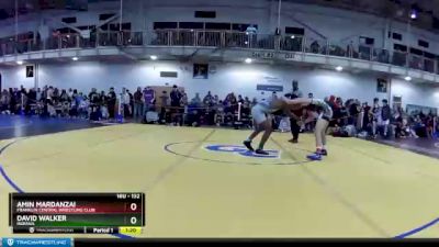 132 lbs Cons. Round 2 - David Walker, Indiana vs Amin Mardanzai, Franklin Central Wrestling Club