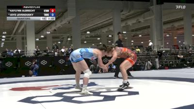Senior Women Freestyle FS - 72 lbs Quarters - Kaylynn Albrecht, USOPTC/ Titan Mercury Wrestling Club (TMWC) vs Joye Levendusky, Titan Mercury Wrestling Club (TMWC)
