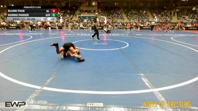 55 lbs Consi Of 16 #2 - Blaine Page, All I See Is Gold Academy vs Korbin Parker, Alpha Elite, Mi