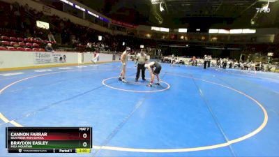 113 lbs Champ. Round 1 - Cannon Farrar, Gila Ridge High School vs Braydon Easley, Mica Mountain