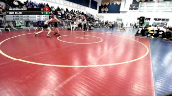 126 lbs Champ. Round 3 - Massimo Ortiz, Servite vs Jake Allen, Villa Park