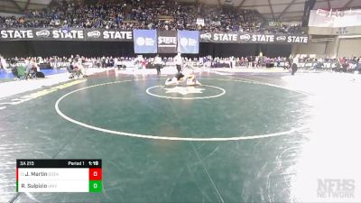 3A 215 lbs Champ. Round 1 - Jonah Martin, O`Dea vs Ryan Sulpizio, University