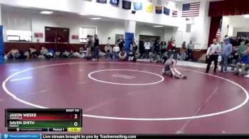 132 lbs Champ. Round 2 - Jaxon Weske, Cokeville vs Saven Smith, Dubois