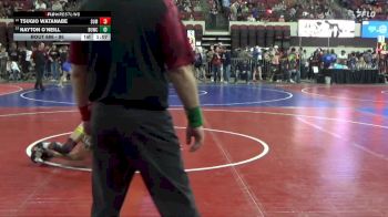 95 lbs Quarterfinal - Tsugio Watanabe, Shepherd Wrestling Club vs Nayton O`Neill, Silver Valley Wrestling Club