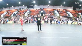 160 lbs Cons. Round 6 - Grayson Woodcock, Miller Wrestling Academy vs Owen Segorski, Michigan Premier