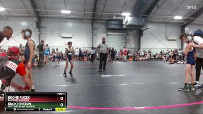 62 lbs Semifinal - Knox Hinkson, Slate Wrestling Academy vs Boone Ruzek, Backyard Brawlers