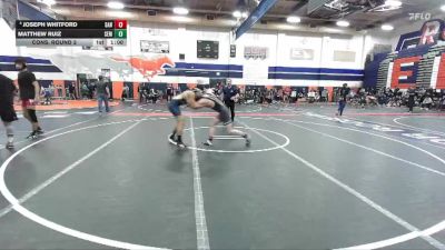 132 lbs Cons. Round 2 - Matthew Ruiz, South El Monte vs Joseph Whitford, Santiago (Corona)