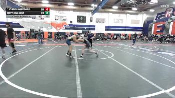 132 lbs Cons. Round 2 - Matthew Ruiz, South El Monte vs Joseph Whitford, Santiago (Corona)