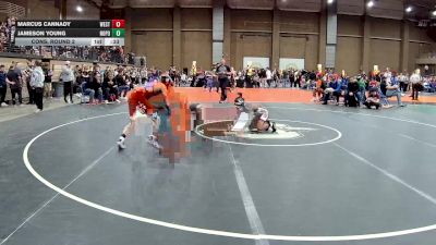 113 lbs Cons. Round 2 - Jameson Young, North Point vs Marcus Cannady, Westmoore