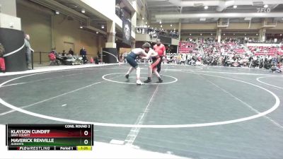 140 lbs Cons. Round 2 - Klayson Cundiff, Gray County vs Maverick Renville, Augusta