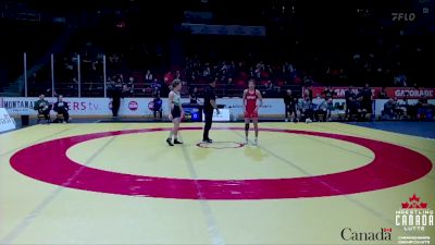 50kg 3rd Place Match - Gina Bolognese, BMWC vs Abby Wolff, Saskatoon WC