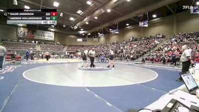 2A 157 lbs Champ. Round 1 - Andrew Hollingshead, Beaver vs Kaleb Anderson, South Sevier