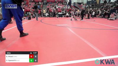 50 lbs Quarterfinal - Brooks Wood, Edmond Huskies 11u vs Dalton Spexarth, Blue Knights
