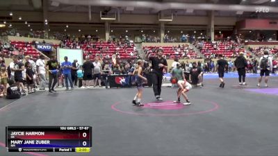 57-67 lbs Semifinal - Jaycie Harmon, OK vs Mary Jane Zuber, NM