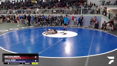 56 lbs X Bracket - Makai Garo, Avalanche Wrestling Association vs Greyson Brehm, Mid Valley Wrestling Club