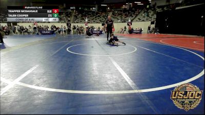 40 lbs Consi Of 8 #2 - Trapper McDaugale, Blue Devil Wrestling vs Talen Cooper, Shawnee Takedown Club