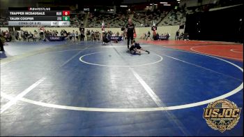 40 lbs Consi Of 8 #2 - Trapper McDaugale, Blue Devil Wrestling vs Talen Cooper, Shawnee Takedown Club
