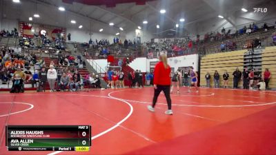 140 lbs Semifinal - Alexis Haughs, Rochester Wrestling Club vs Ava Allen, Silver Creek