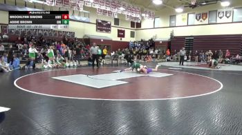 JV-25 lbs Semifinal - Brooklynn Simons, AGWSR vs Addie Brown, Cedar Rapids Kennedy