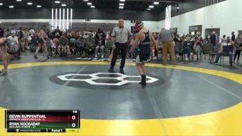 119 lbs Round 3 (8 Team) - Devin Ruppenthal, Patriots Wrestling Club vs Ryan Hockaday, Outlaws Xtreme