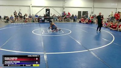 106 lbs 2nd Wrestleback (16 Team) - Evan Marvin, Minnesota Red vs Maddox Moore, Oklahoma Red