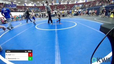 40 lbs Consi Of 4 - Ryder Hall, Tecumseh Youth Wrestling vs Caelan Newcomb, Noble Takedown Club