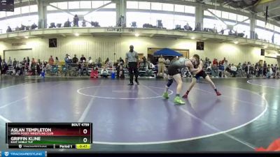 97 lbs Cons. Round 4 - Aslan Templeton, North Posey Wrestling Club vs Griffin Kline, East Noble TUF