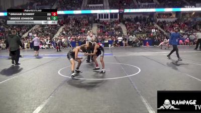 90 lbs Quarterfinal - Briggs Johnson, Columbus vs Graham Schmidt, Brawlers