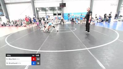 63 kg Quarterfinal - Kamryn Bourbon, Team Missouri vs Nevaeh Grunhuvd, New England Trappers East